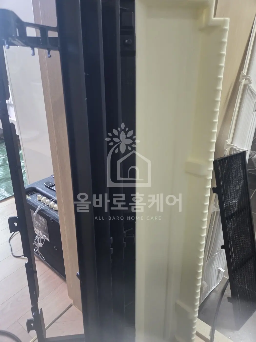 세척 후 깨끗해진 부품