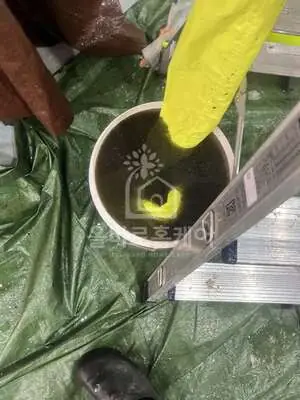 부산 동구 소재 고기집 에어컨 세척 시공 사진 009